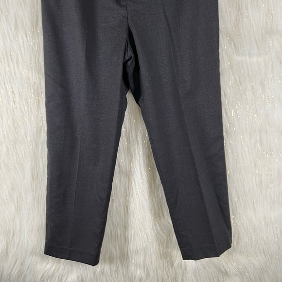 Pendleton Womens Dress Career Pants Gray High Rise Pockets Wool Zip USA 12 New - Picture 3 of 10